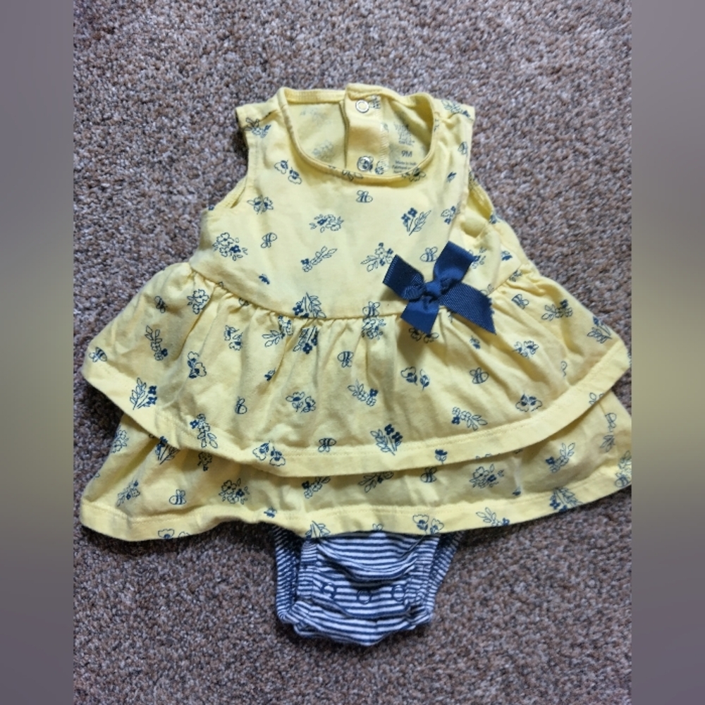 Carter's Yellow and Blue Bumblebee Bodysuit
